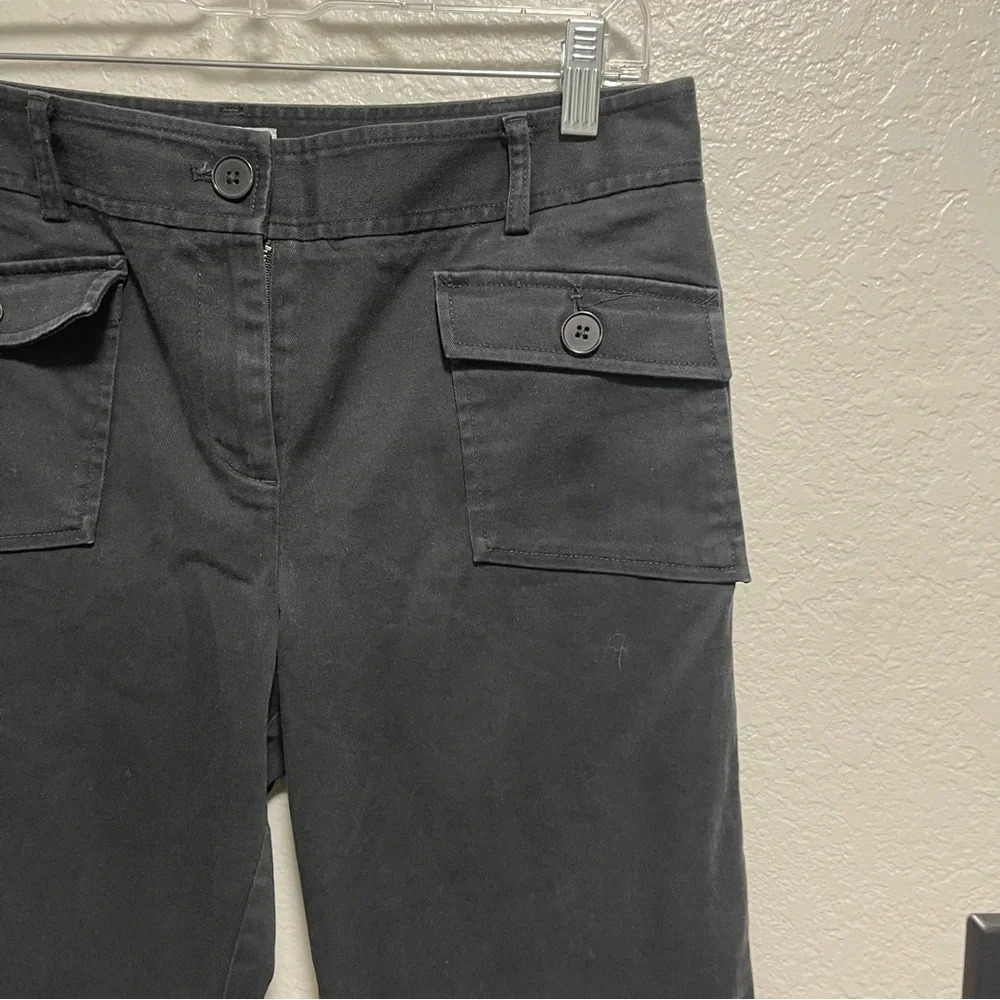 Ann Taylor Loft Petites Stretch Black Cropped Pants Size 8p - Picture 3 of 6